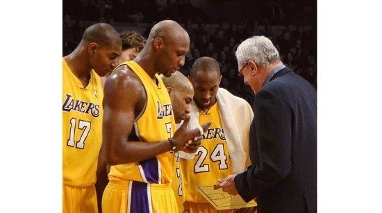 Phil Jackson coaching LA Lakers