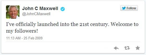 First Tweet - John Maxwell